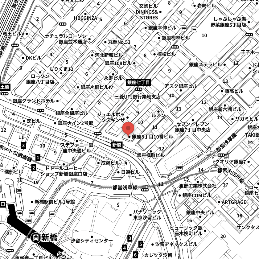 東京都中央区銀座8-10-8 銀座8丁目10番ビル ８Ｆ